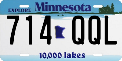 MN license plate 714QQL