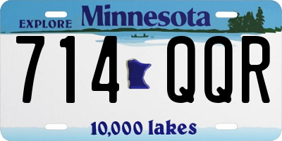 MN license plate 714QQR