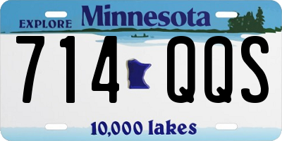 MN license plate 714QQS