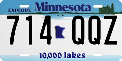 MN license plate 714QQZ
