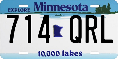 MN license plate 714QRL