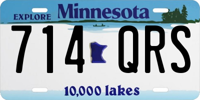 MN license plate 714QRS