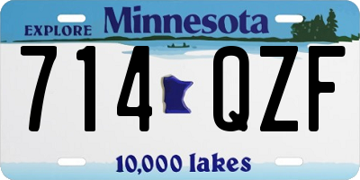 MN license plate 714QZF