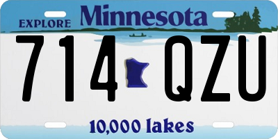 MN license plate 714QZU