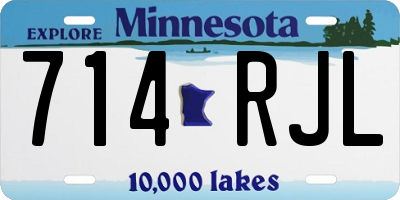 MN license plate 714RJL