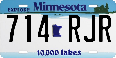MN license plate 714RJR