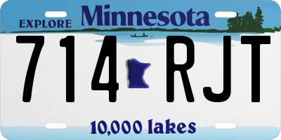 MN license plate 714RJT