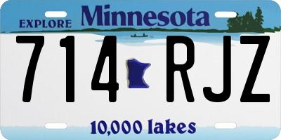 MN license plate 714RJZ