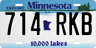 MN license plate 714RKB