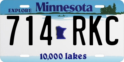 MN license plate 714RKC