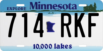 MN license plate 714RKF