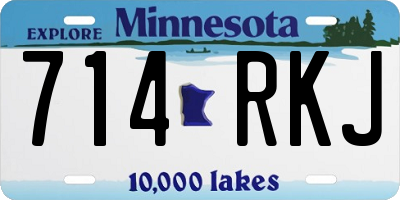 MN license plate 714RKJ