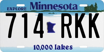MN license plate 714RKK