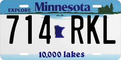 MN license plate 714RKL