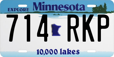 MN license plate 714RKP