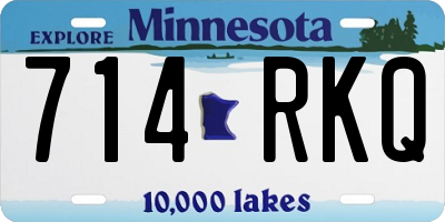 MN license plate 714RKQ