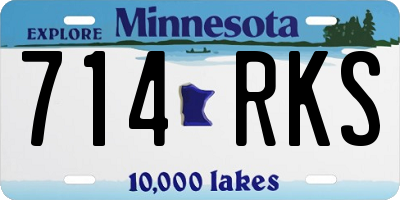 MN license plate 714RKS