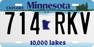 MN license plate 714RKV