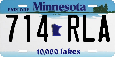 MN license plate 714RLA