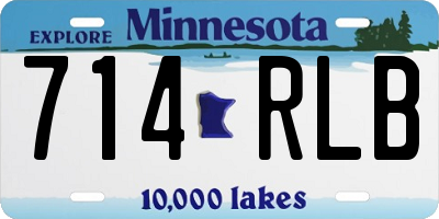 MN license plate 714RLB
