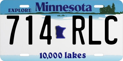 MN license plate 714RLC