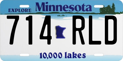 MN license plate 714RLD