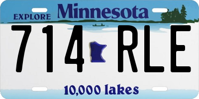 MN license plate 714RLE