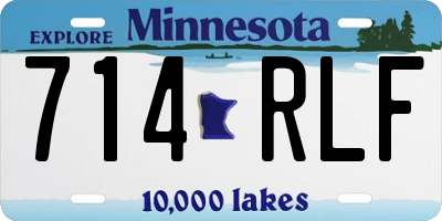 MN license plate 714RLF