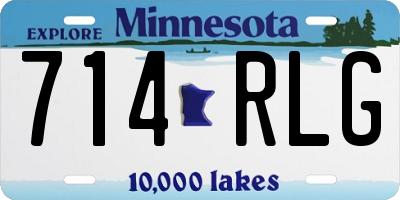 MN license plate 714RLG
