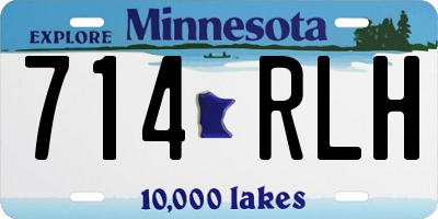 MN license plate 714RLH