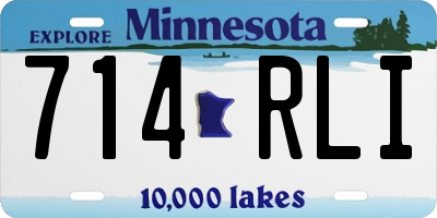 MN license plate 714RLI