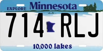 MN license plate 714RLJ