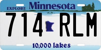 MN license plate 714RLM