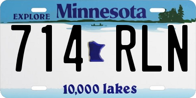 MN license plate 714RLN