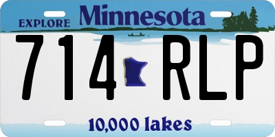 MN license plate 714RLP