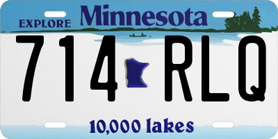 MN license plate 714RLQ