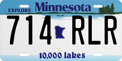 MN license plate 714RLR