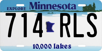 MN license plate 714RLS
