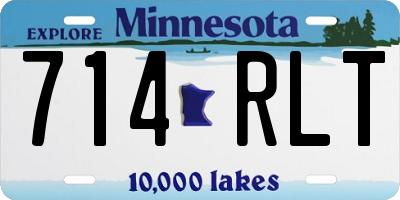 MN license plate 714RLT