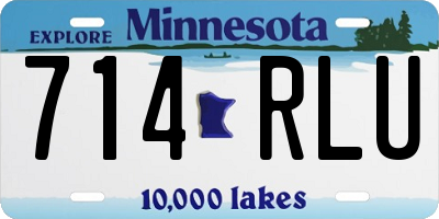MN license plate 714RLU