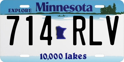 MN license plate 714RLV