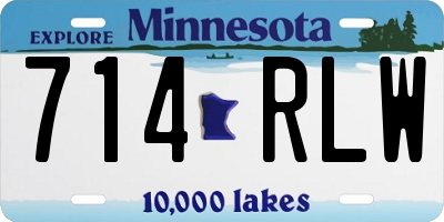 MN license plate 714RLW