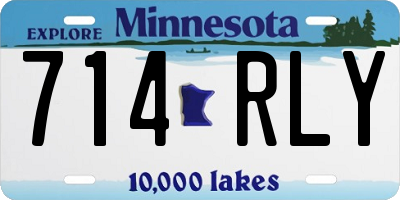 MN license plate 714RLY