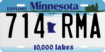 MN license plate 714RMA