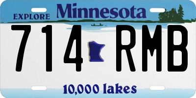 MN license plate 714RMB