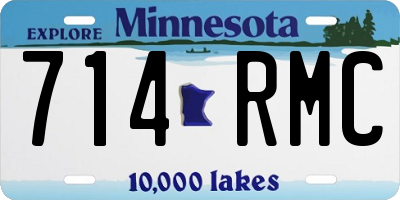 MN license plate 714RMC