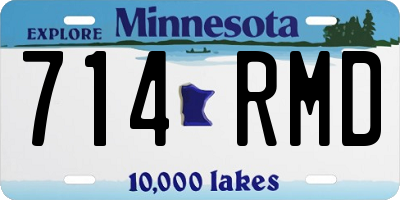 MN license plate 714RMD
