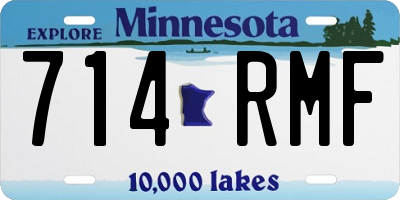 MN license plate 714RMF