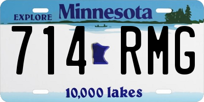 MN license plate 714RMG