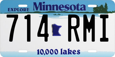 MN license plate 714RMI